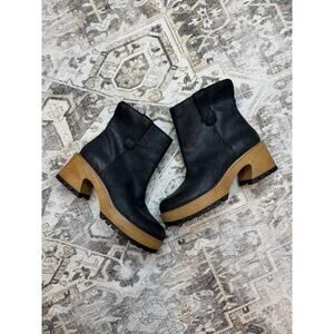 NEW $149 LUCKY BRAND Rhoslyn Lug Sole Platform Boot Sz 11 Chunky Wood Heel